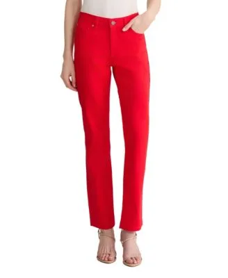 Mid Rise Straight Leg Jeans by Jones New York