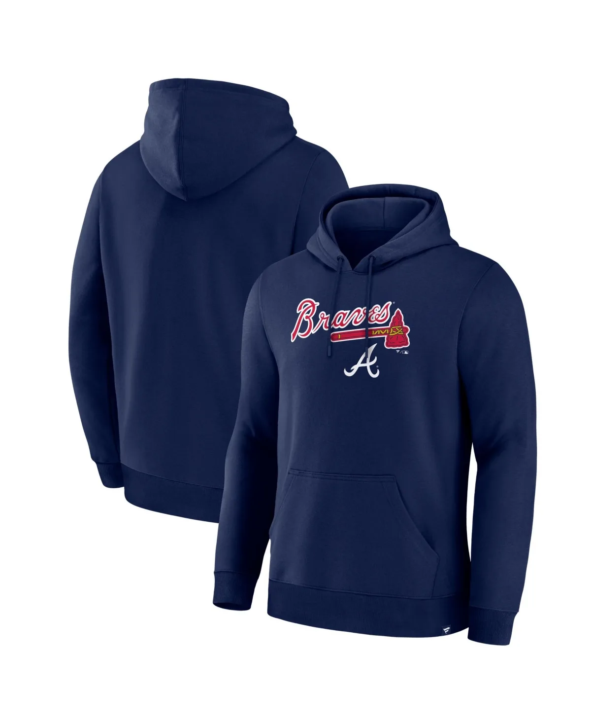 Atlanta Braves Lock-Up Legacy Heavyweight-Fleece Hoodie by Fanatics