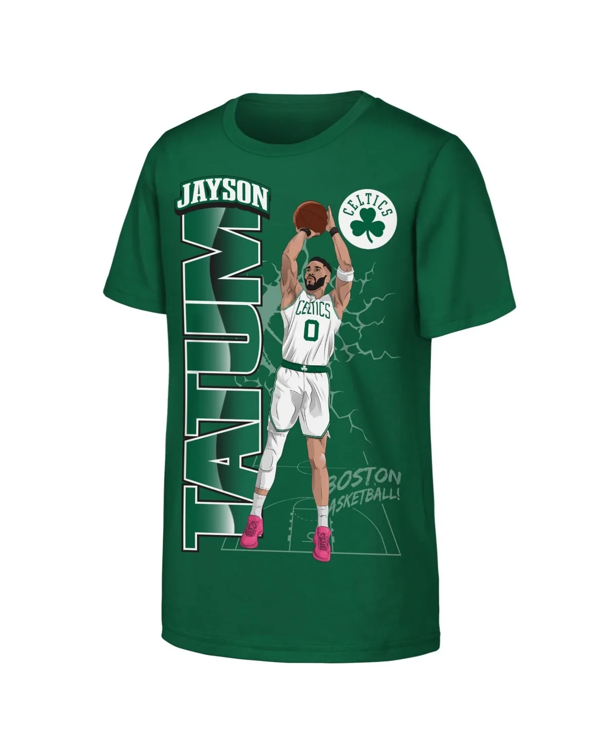 Jayson Tatum Height Screen Print Graphic T-Shirt by Outerstuff