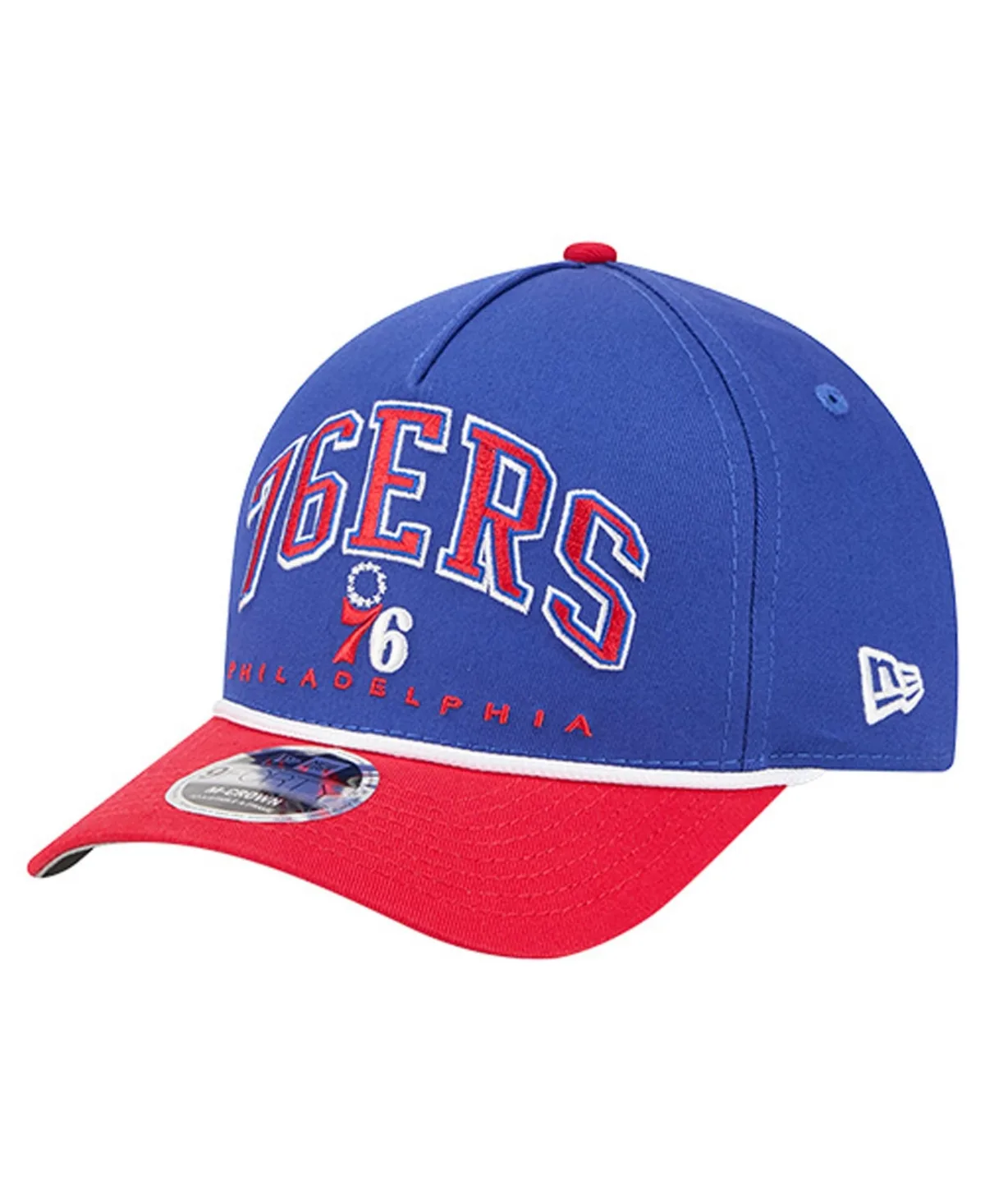 Philadelphia 76ers 9FORTY A-Frame M-Crown Arch Baseball Cap by New Era