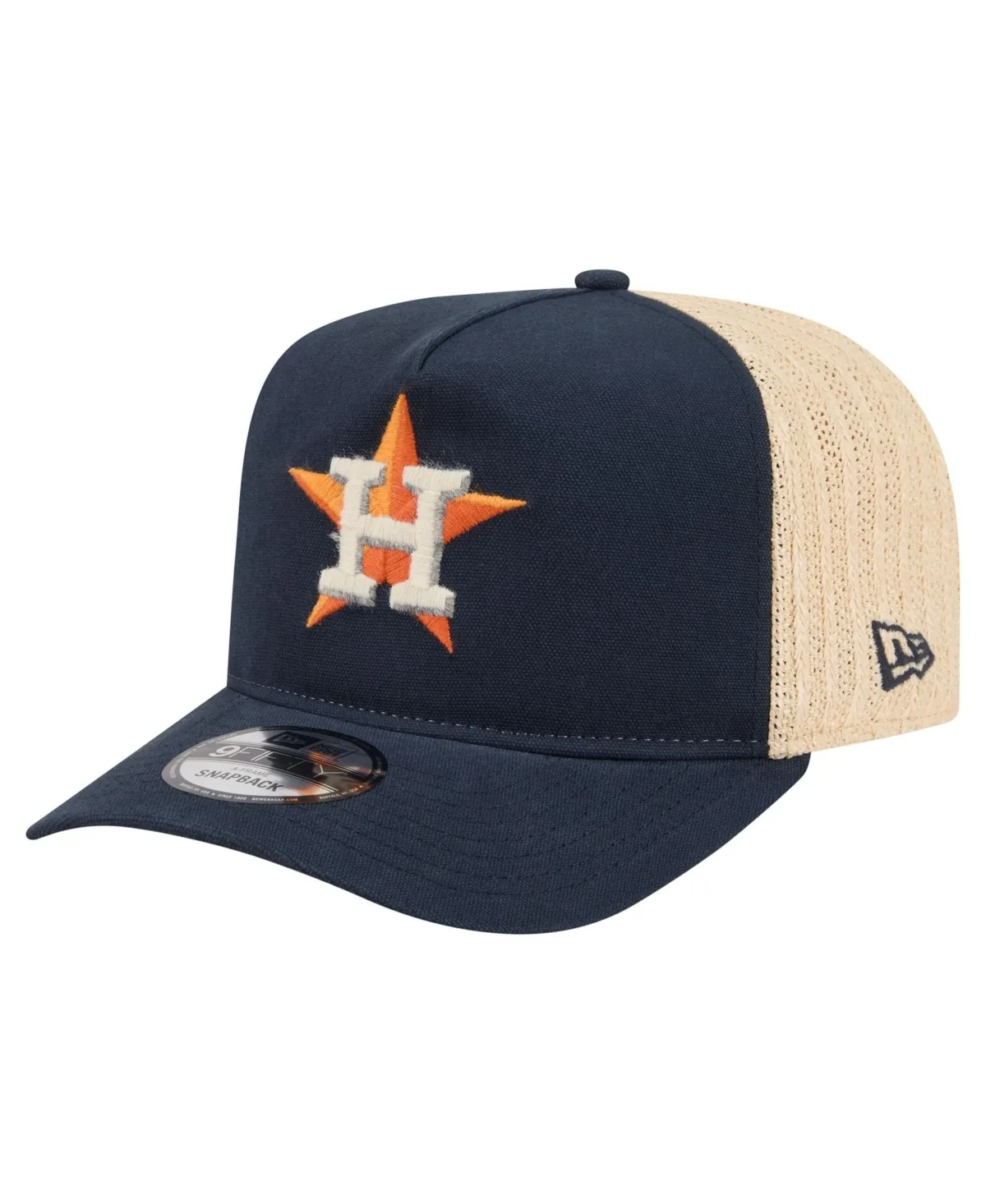 Houston Astros Grained 9FIFTY A-Frame Trucker Adjustable Hat by New Era