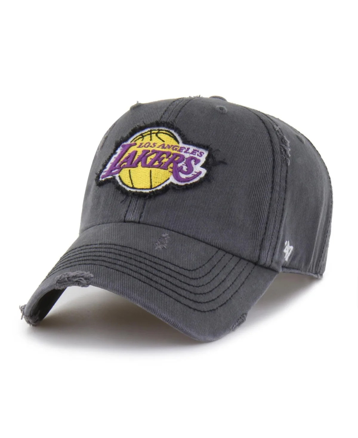 Los Angeles Lakers Weathered Clean Up Adjustable Hat by 47 Brand