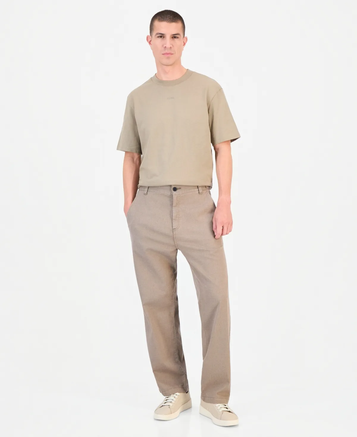 Cino Stretch Regular-Fit Chino Pants by Hugo Boss