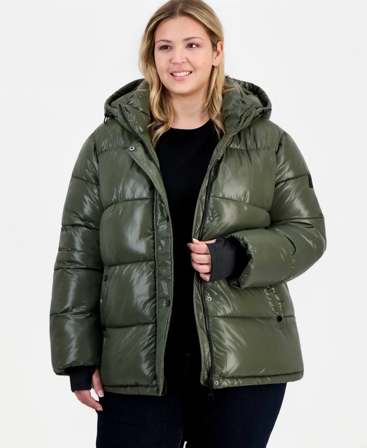 Hooded Puffer Long-Sleeve Jacket