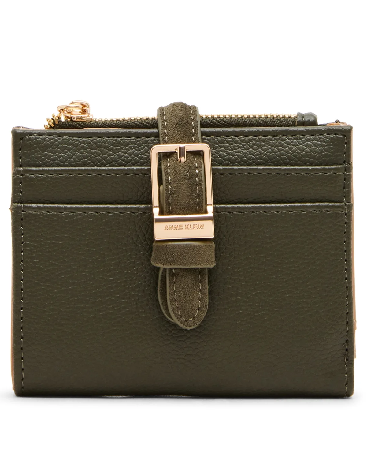 Boxed Polyurethane Buckled Bifold Wallet by Anne Klein