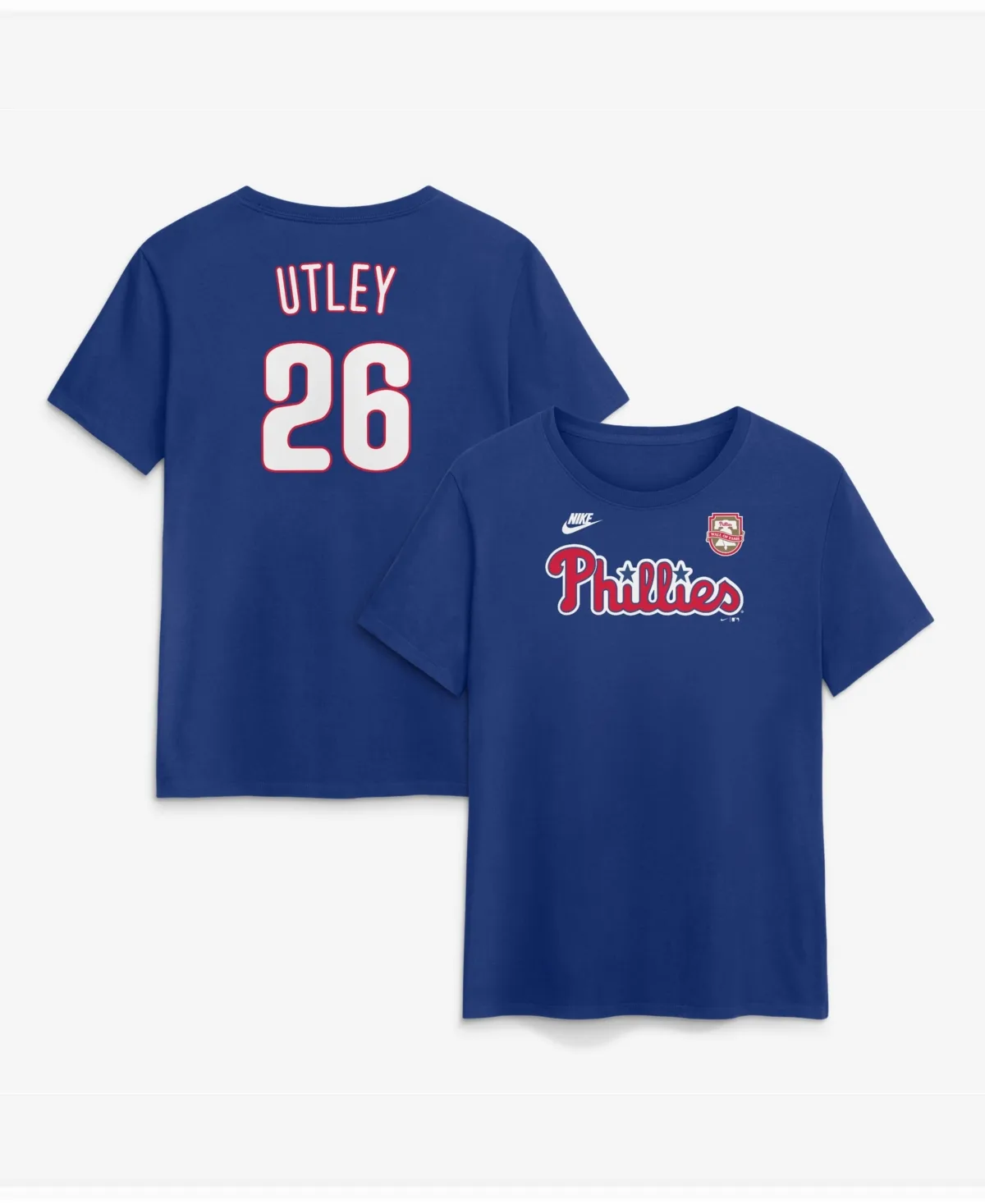 Philadelphia Phillies Chase Utley Wall of Fame Name & Number T-Shirt by Nike