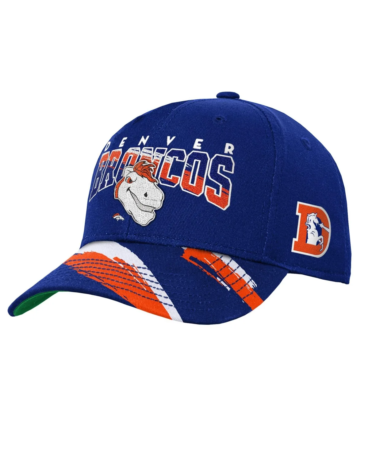 Denver Broncos Big Head Pro Crown Snapback Baseball Cap by Mitchell & Ness