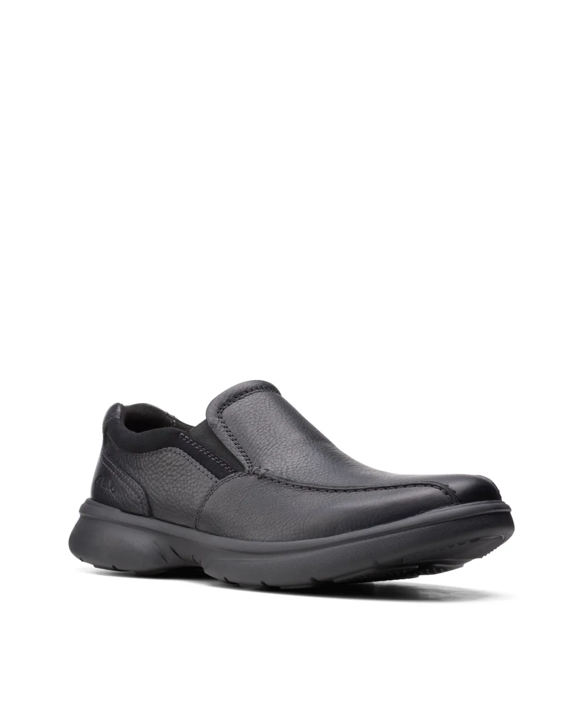 Bradley Step Slip-On - Black Tumbled Leather