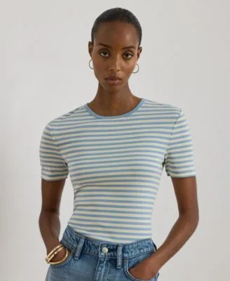 Striped Short Sleeve T Shirt by Ralph Lauren