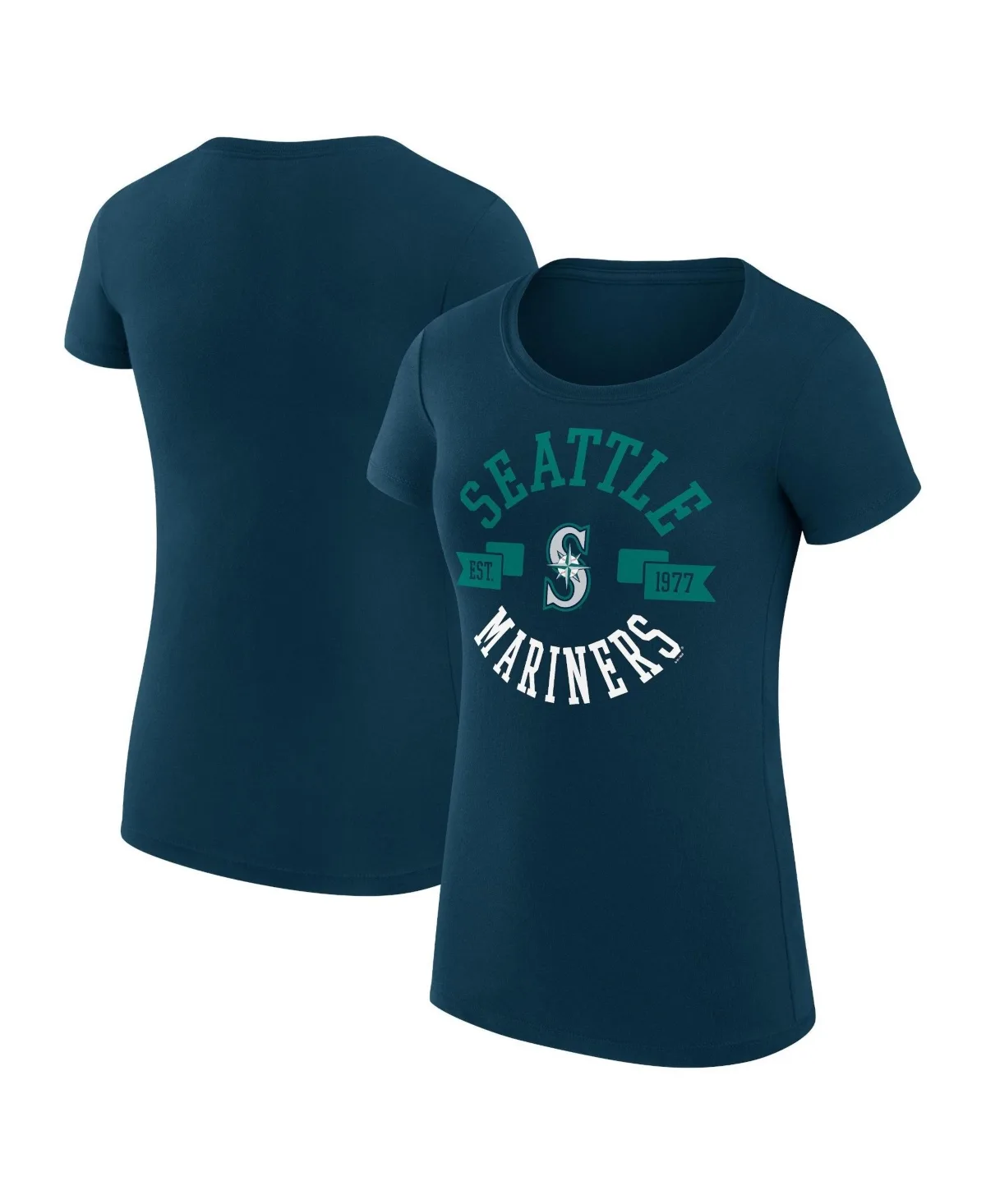 Seattle Mariners City Graphic Super-Slim Fit Screen-Print Graphics T-Shirt by G-III