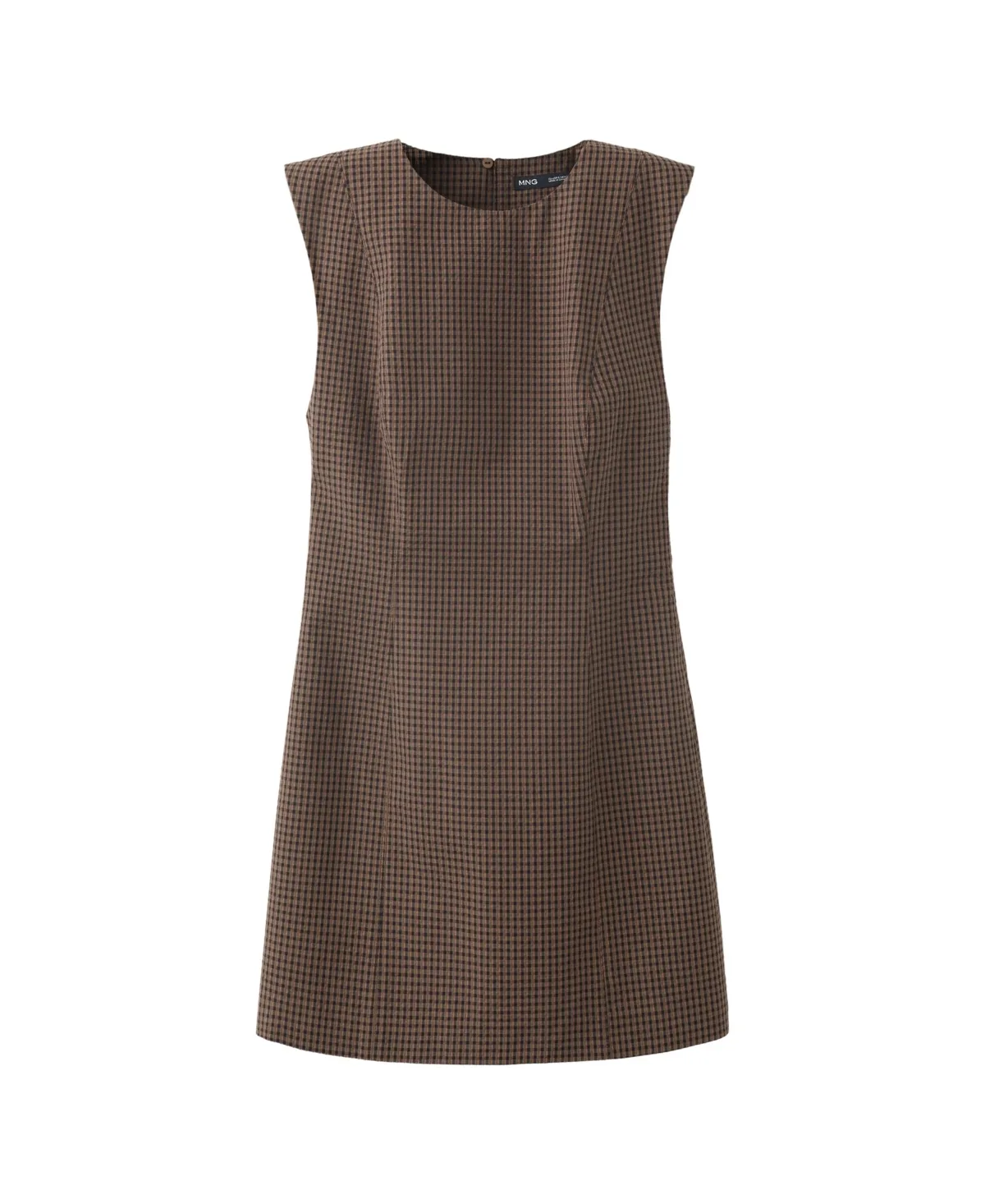 Gingham Check Cottoned Dress by Mango