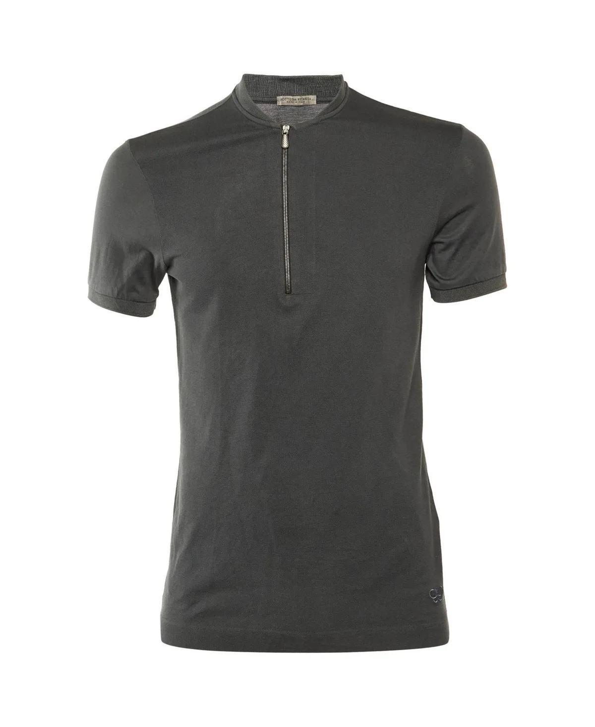 Pre-Owned Bottega Veneta Quarter-Zip Mandarin Collar Polo Shirt by Bottega Veneta