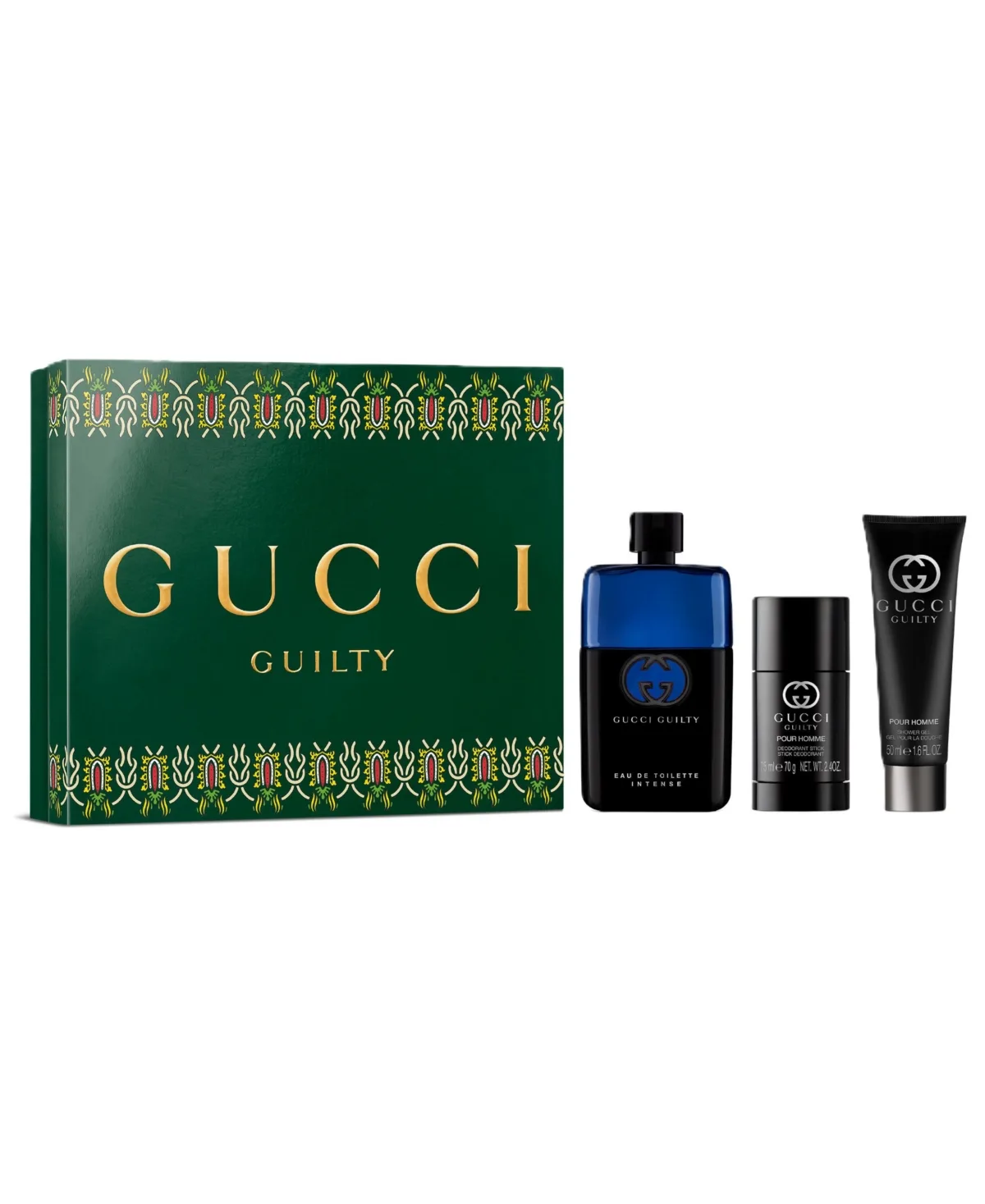 Guilty Pour Homme Eau De Toilette Intense 3-Piece Gift Set by Gucci