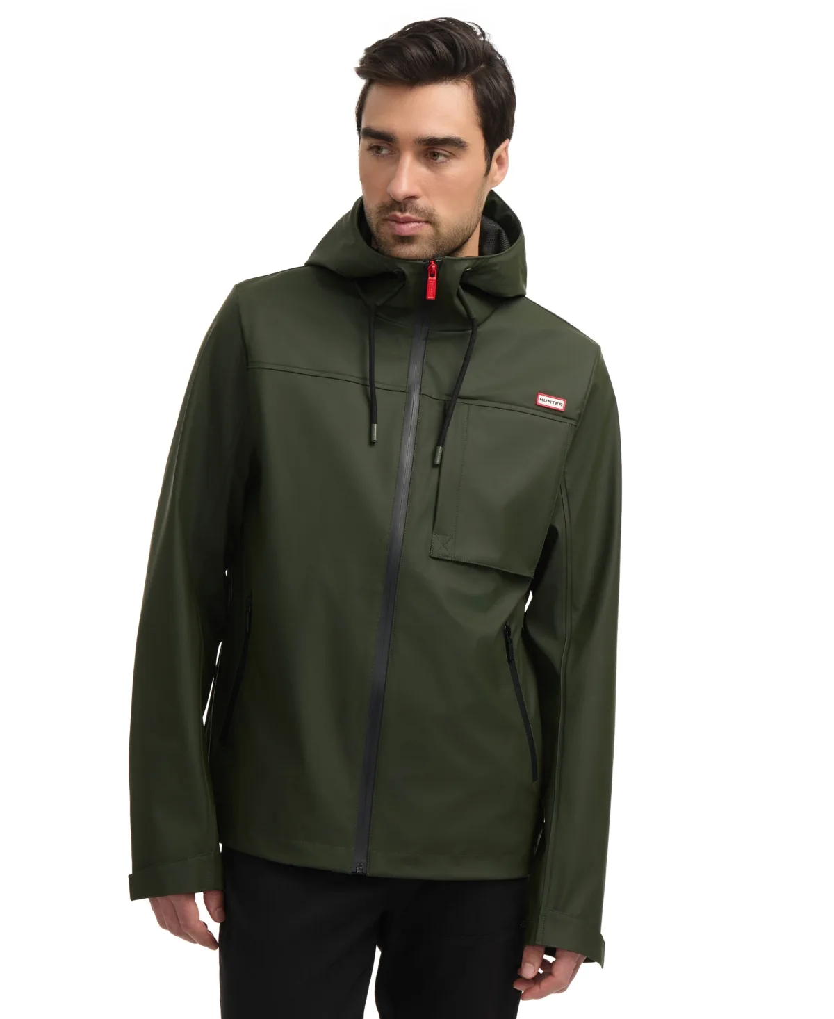 Mill 2.0 Rubberized Water-Repellent Rain Jacket by Hunter