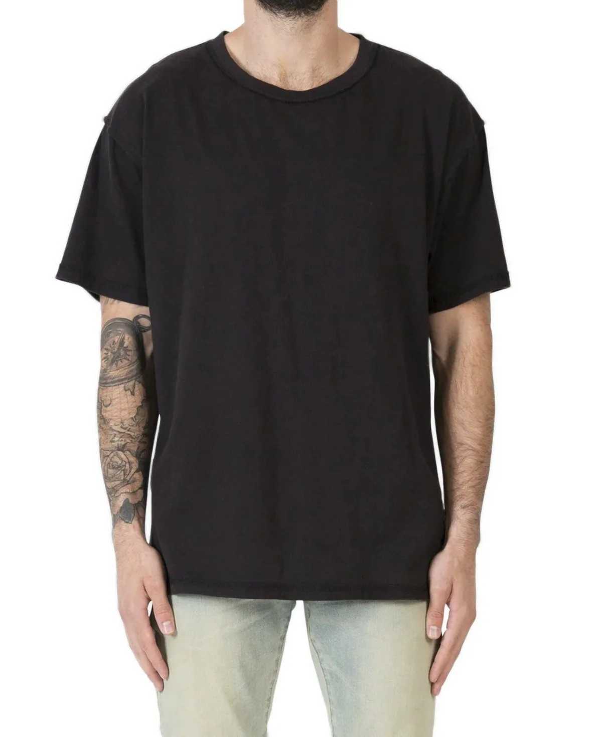 Inside Out Oversized Dropped-Shoulder T-Shirt by Mnml