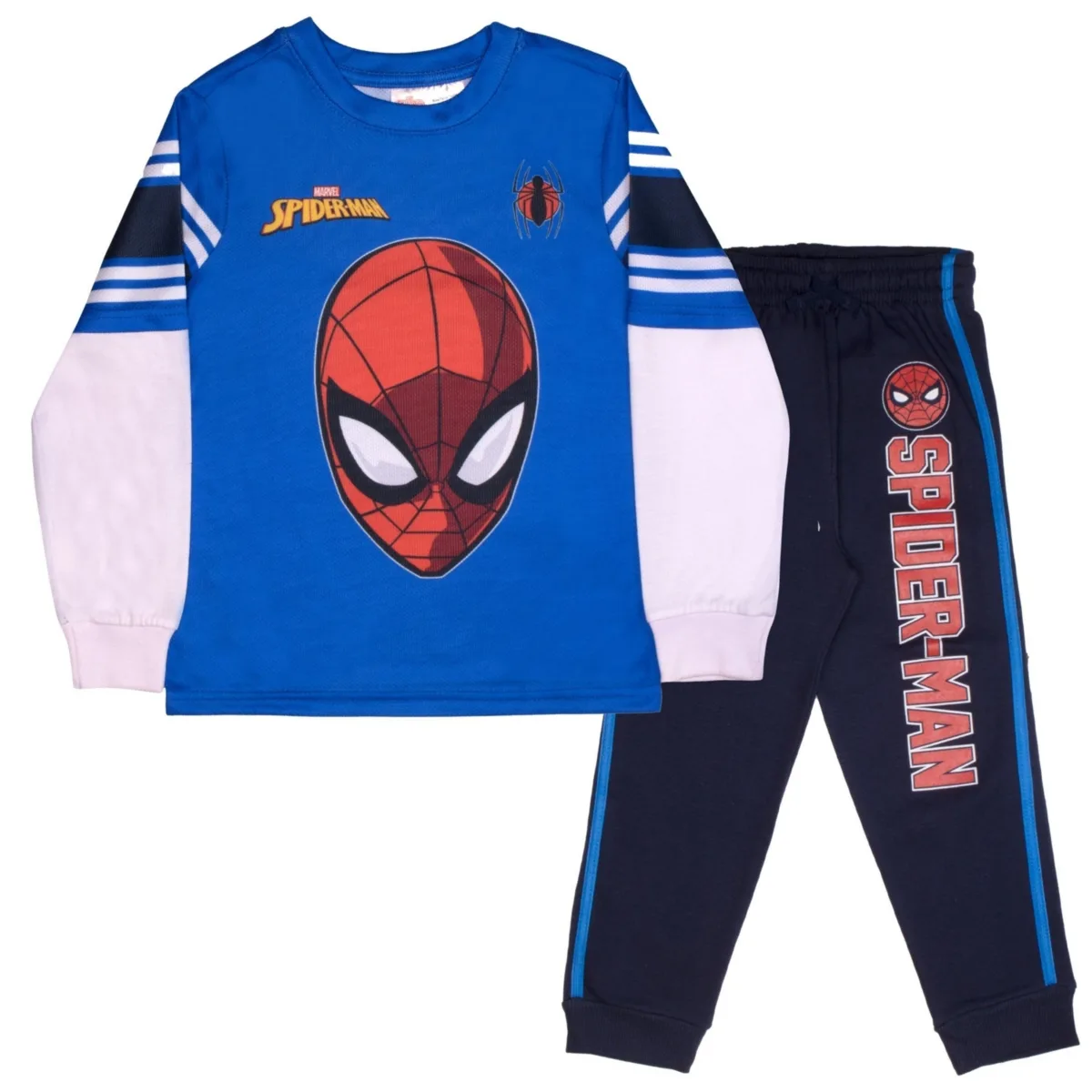 Spider-Man 2-Piece Long Sleeve Active Mesh T-Shirt and Pants Set by Spider Man