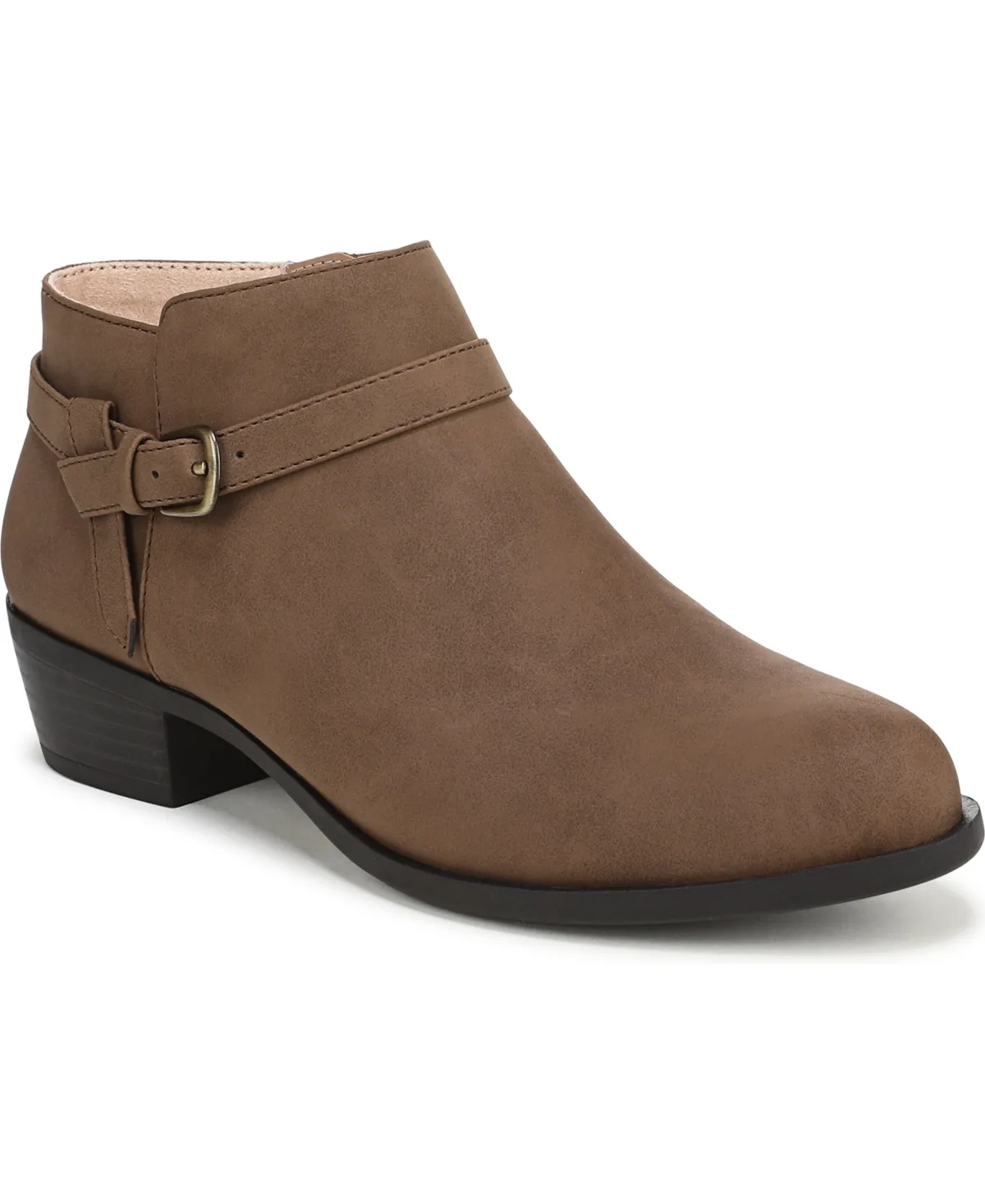 Ada Zip Almond Toe Short Boots