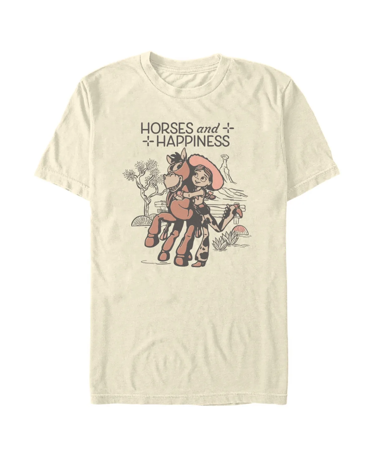 Horses and Happiness Crewneck T-Shirt by Fifth Sun