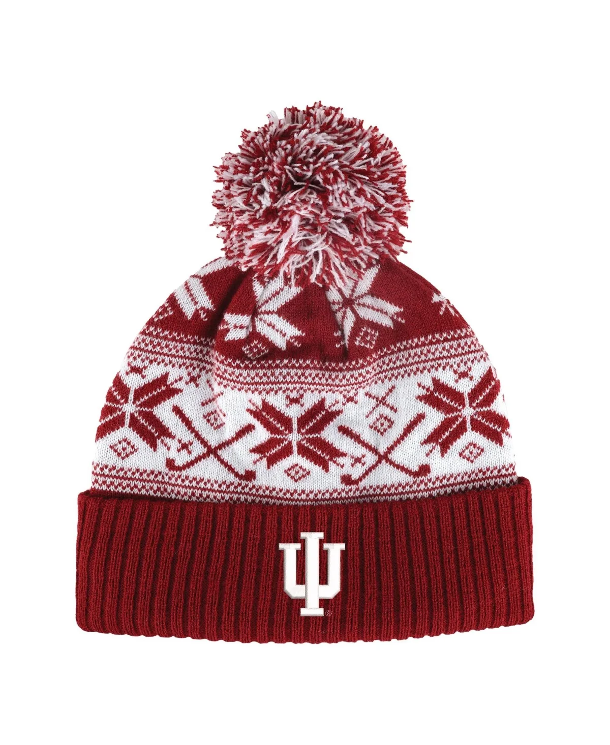 Indiana Hoosiers Cuffed Knit Pom Hat by Ahead