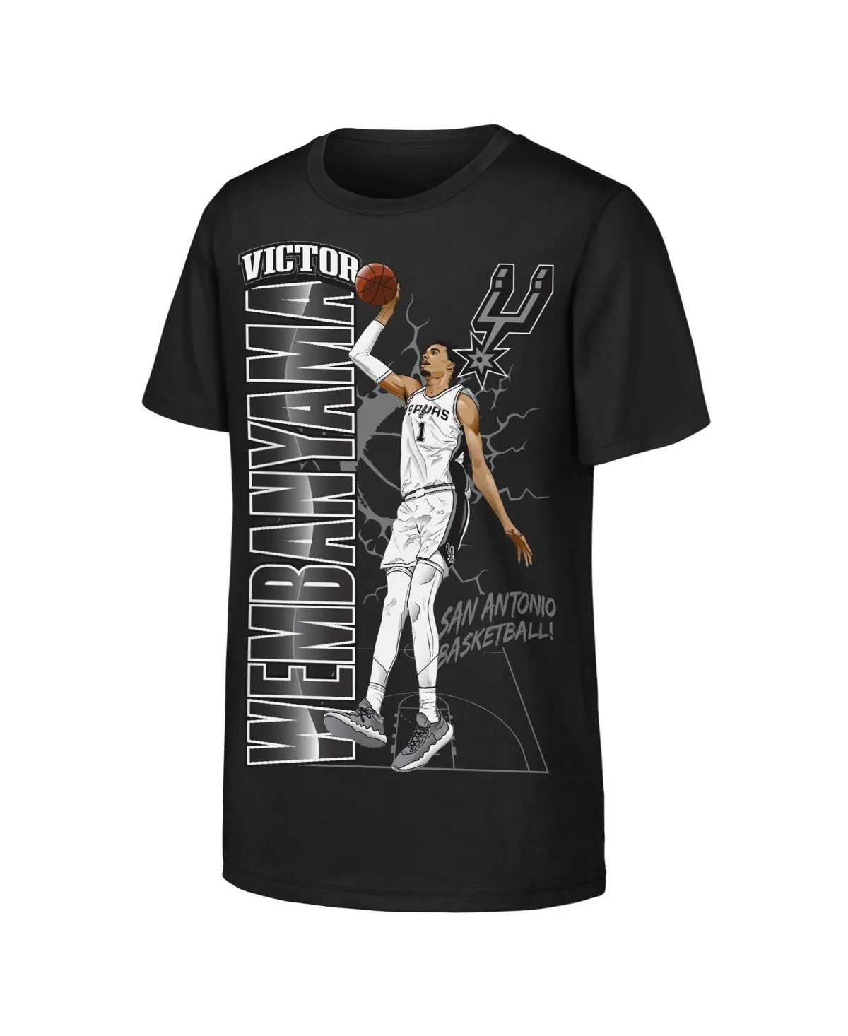 San Antonio Spurs Height Victor Wembanyama T-Shirt by Outerstuff