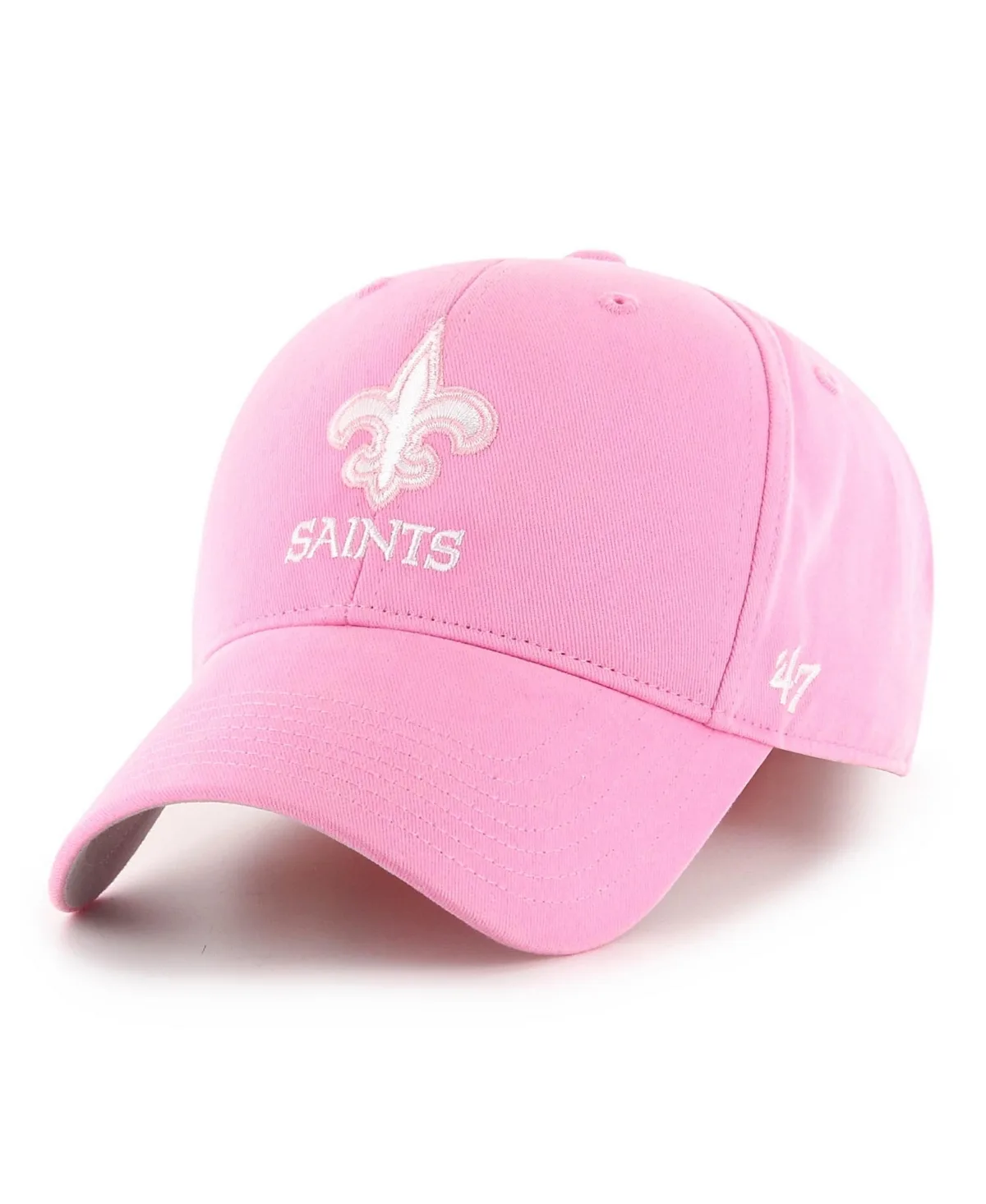 47 Pink New Orleans Saints Rose Mvp Adjustable Hat by 47 Brand