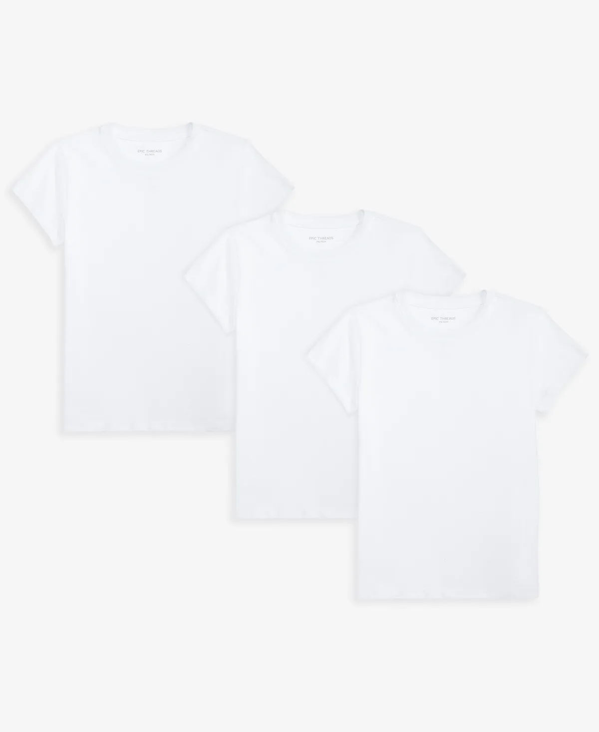 Short-Sleeve Crewneck Cotton-Blend T-Shirts, 3-Pack by Epic Threads