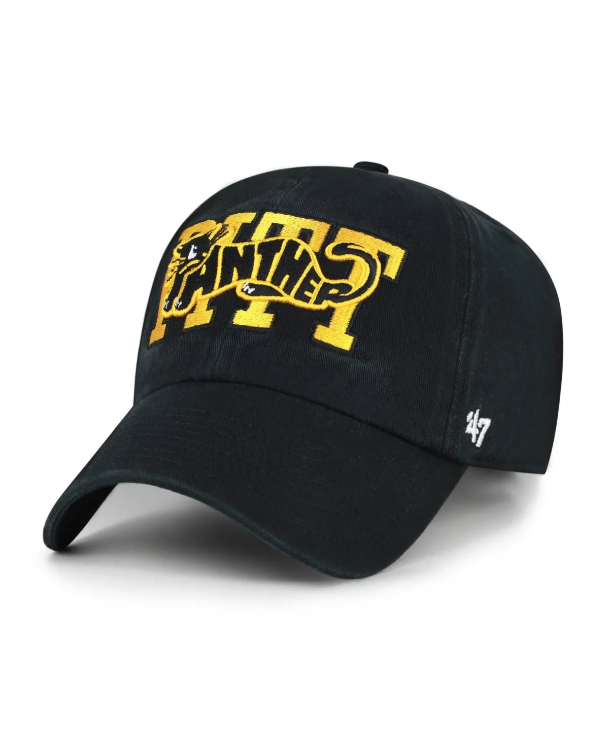 Pitt Panthers Adjustable Embroidered Clean Up Baseball Cap by 47 Brand
