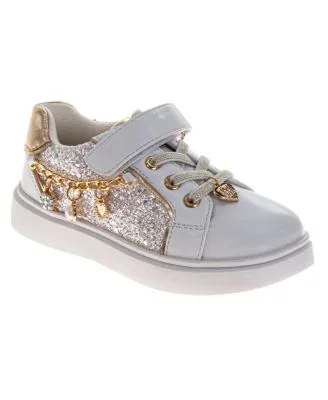 Kensie Sneakers Glitter Charms Easy Hook and Loop Stylish by Badgley Mischka