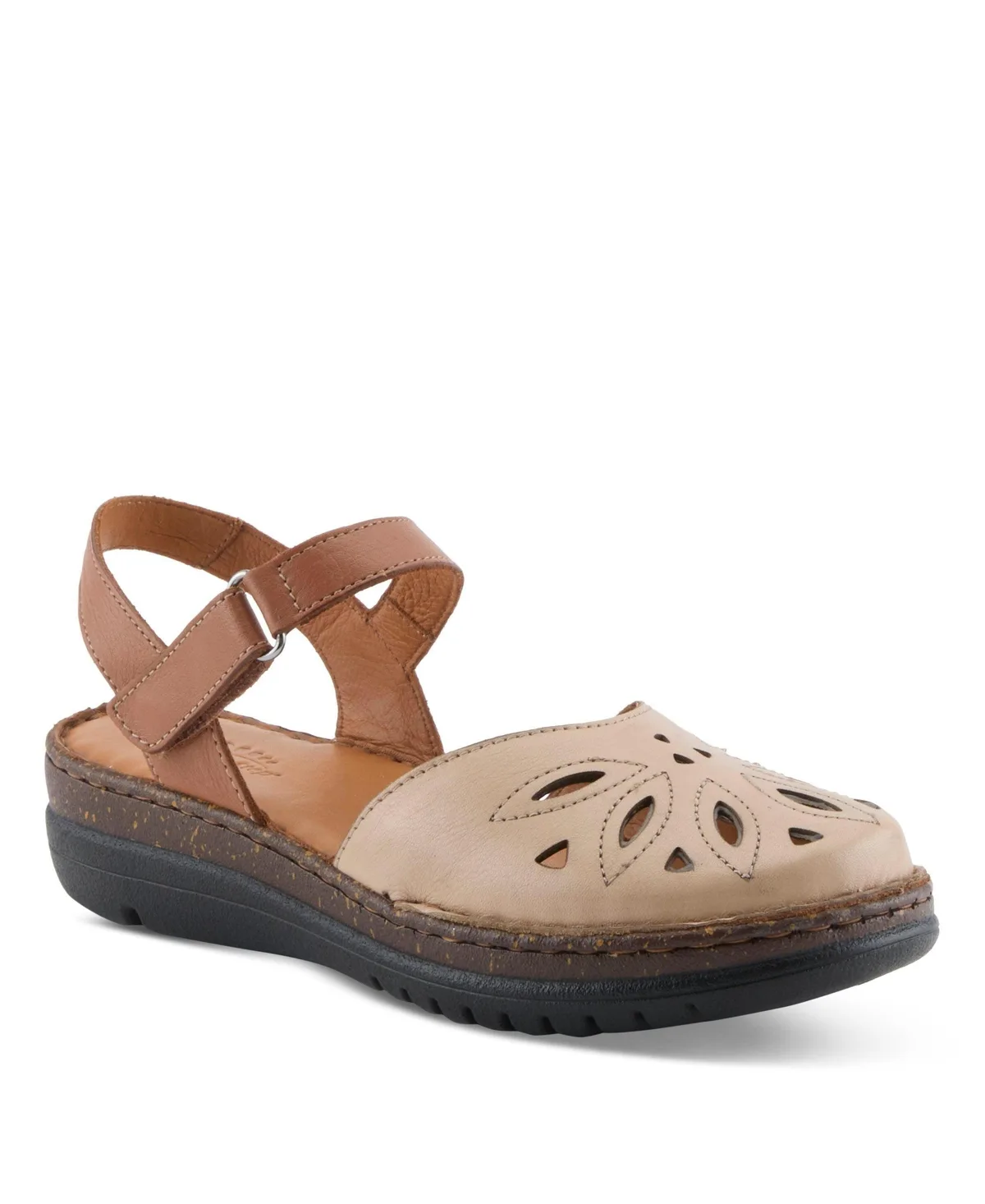 Azmira Mary Jane with Laser-Cut Detail Sandals by Spring Step