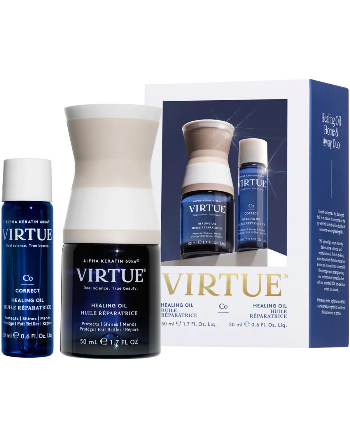2-Piece Home & Away Healing Oil Kit by Virtue