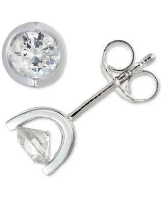 Diamond Tension Stud Earrings 1 1 1 2 ct. t.w. in 14k White Yellow or Rose Gold by Macy's