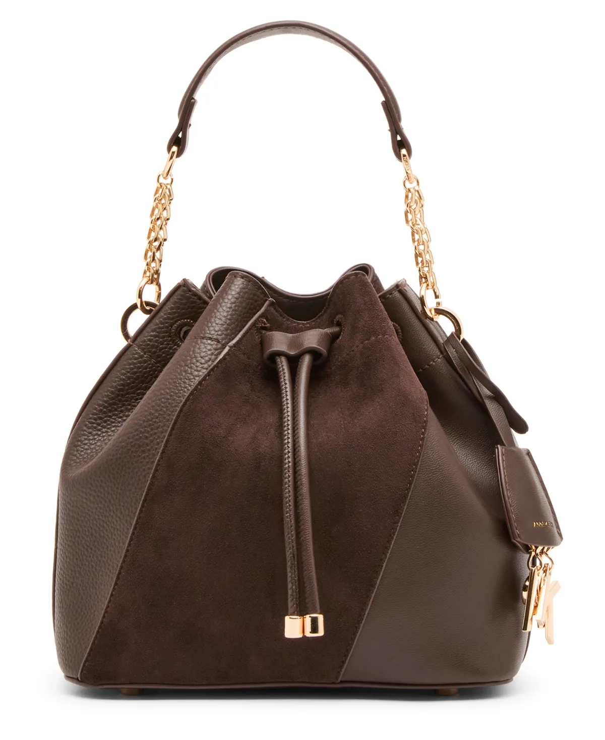 Convertible Strap Small Bucket Handbag