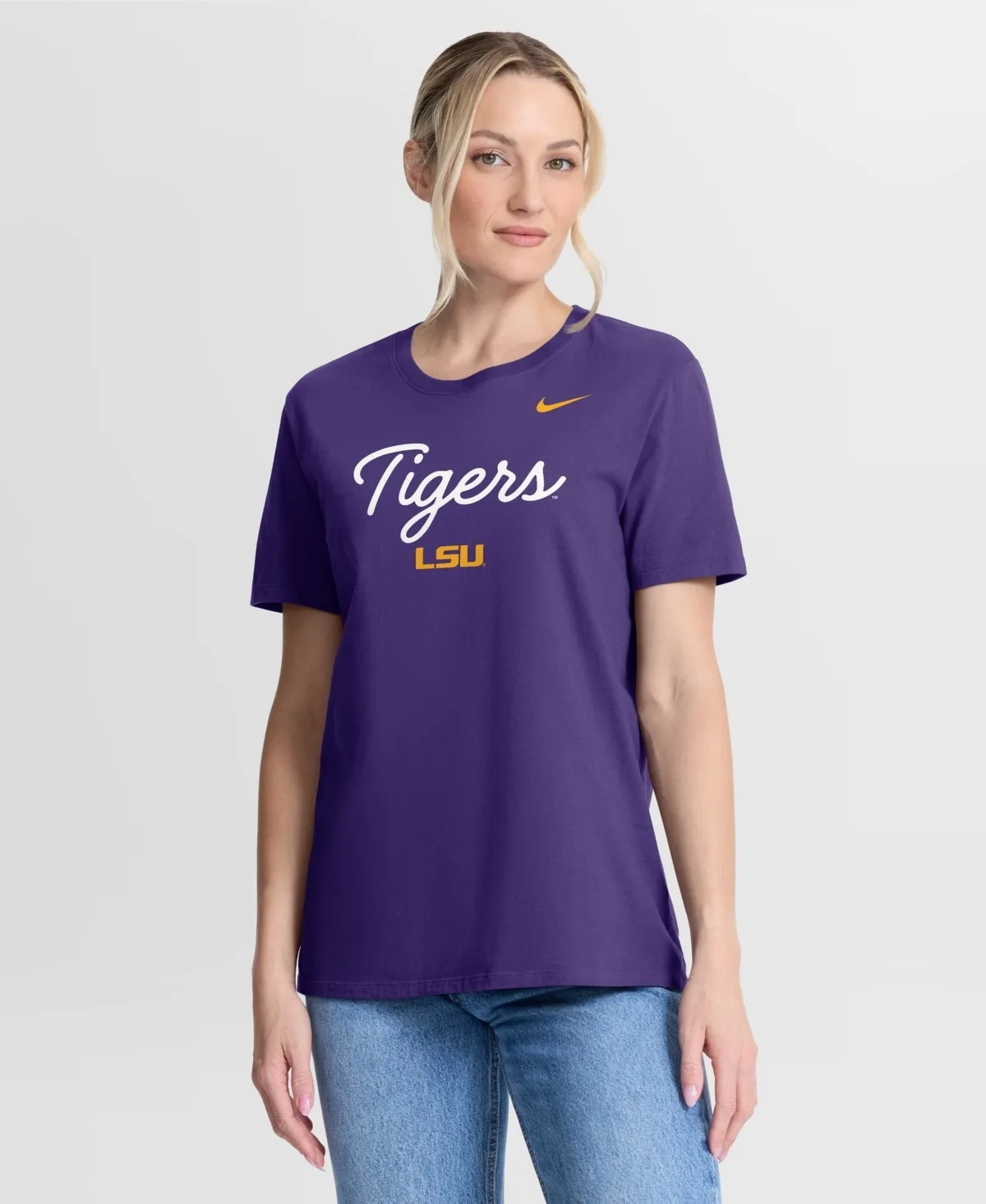 Lsu Script Mantra Logo T-Shirt by Nike