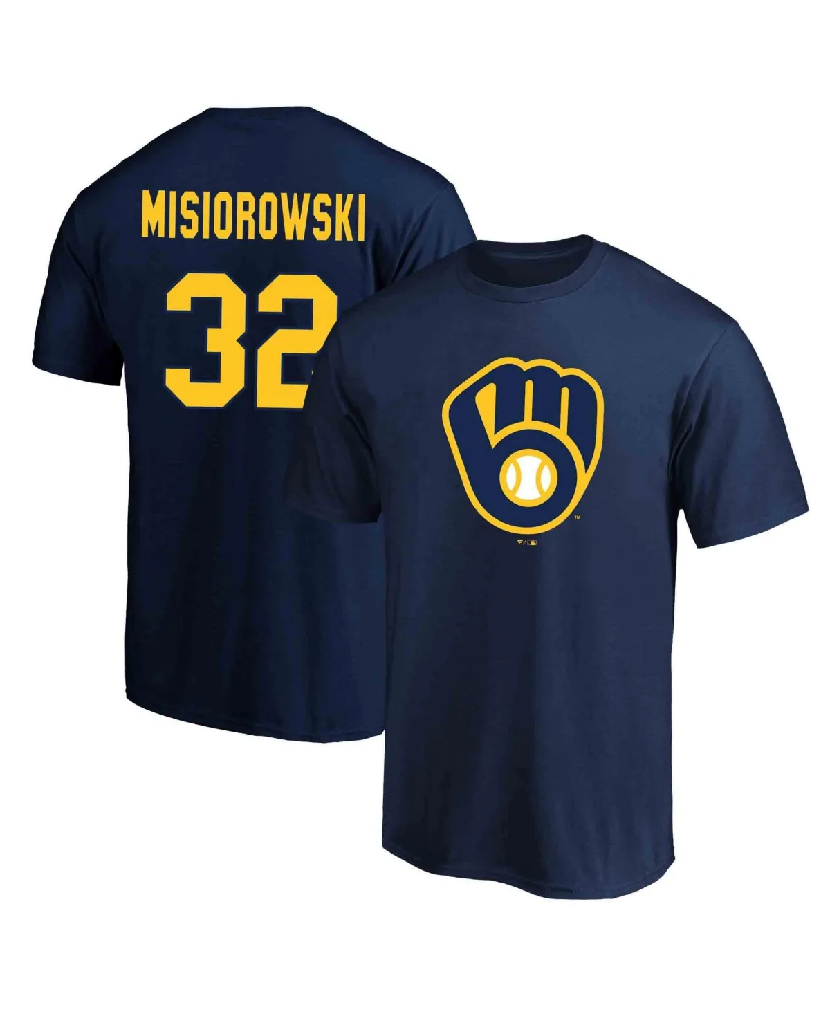 Jacob Misiorowski Milwaukee Brewers Name Number T-Shirt by Fanatics