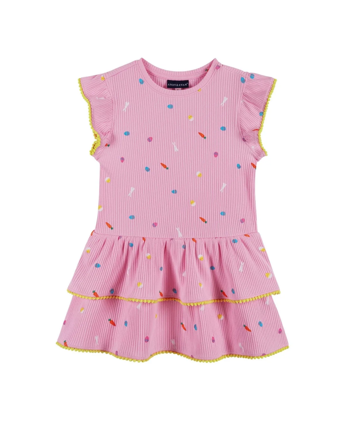 Rib Tiered Dress by Andy & Evan