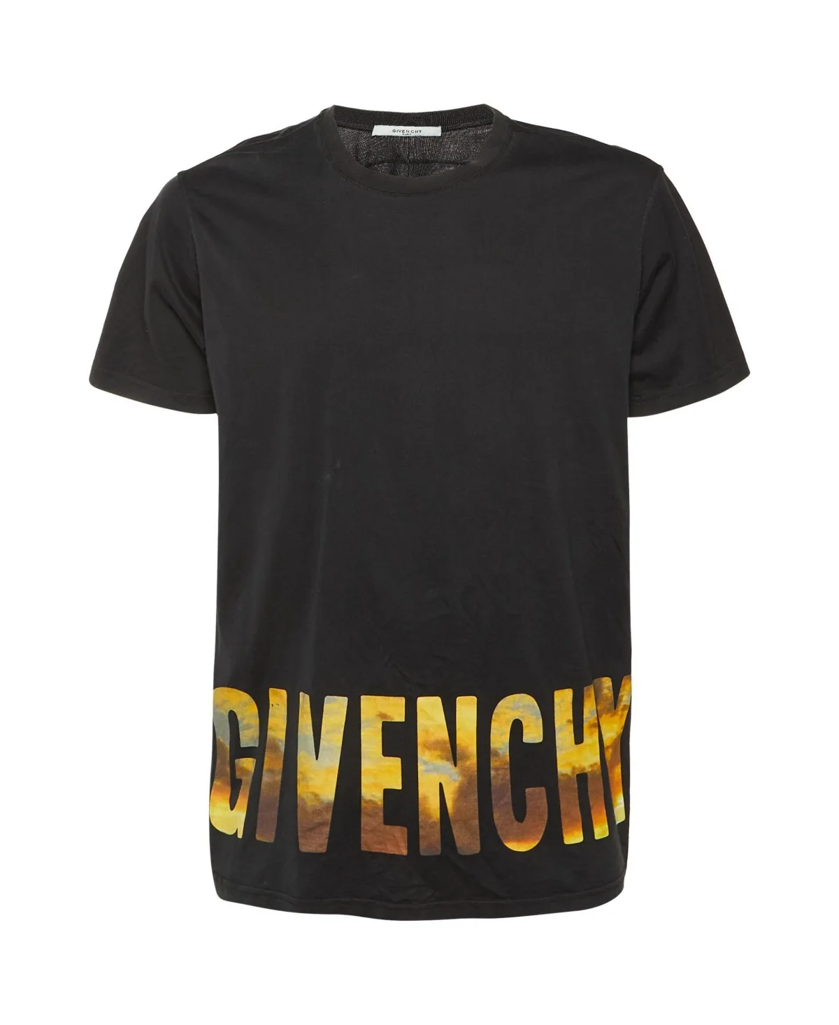 Pre-Owned Givenchy Oversized Sunset Logo Graphic T-Shirt by GIVENCHY