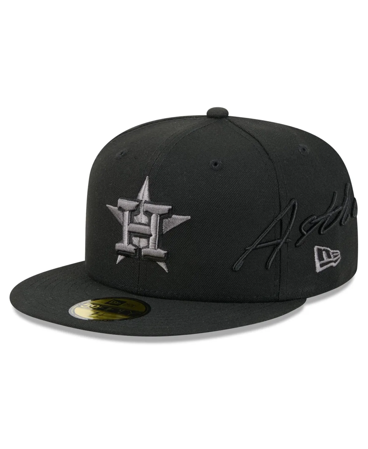 Houston Astros Side Script 59FIFTY Fitted Hat by New Era