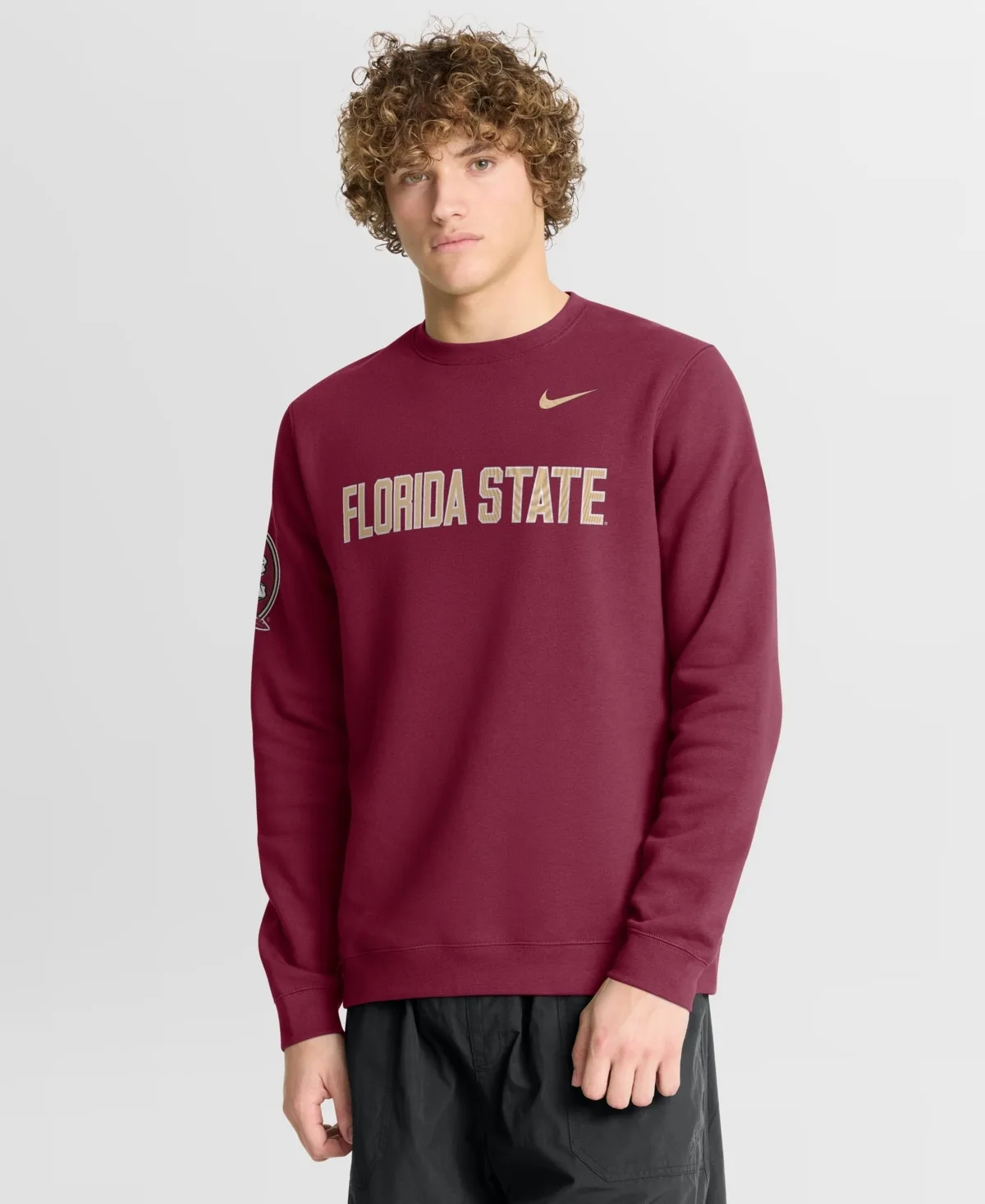 Florida State Seminoles Sideline Club Midweight-Fleece Sweatshirt by Nike