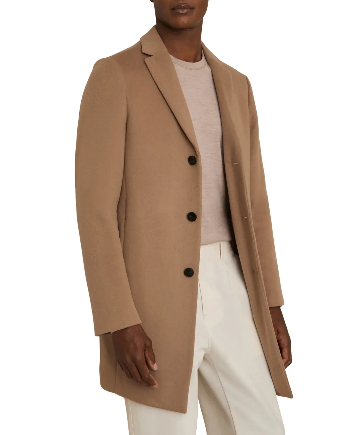 Gable Epsom Wool-Blend Single-Breasted Mid-Length Overcoat by Reiss