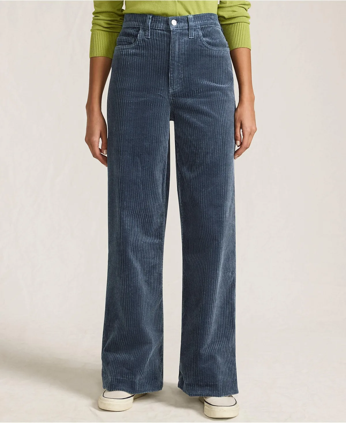 High Rise Wide Leg Corduroy Pants by Lands' End