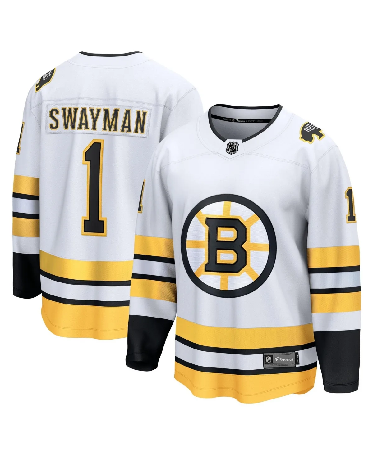 Boston Bruins Jeremy Swayman Away Breakaway Jersey