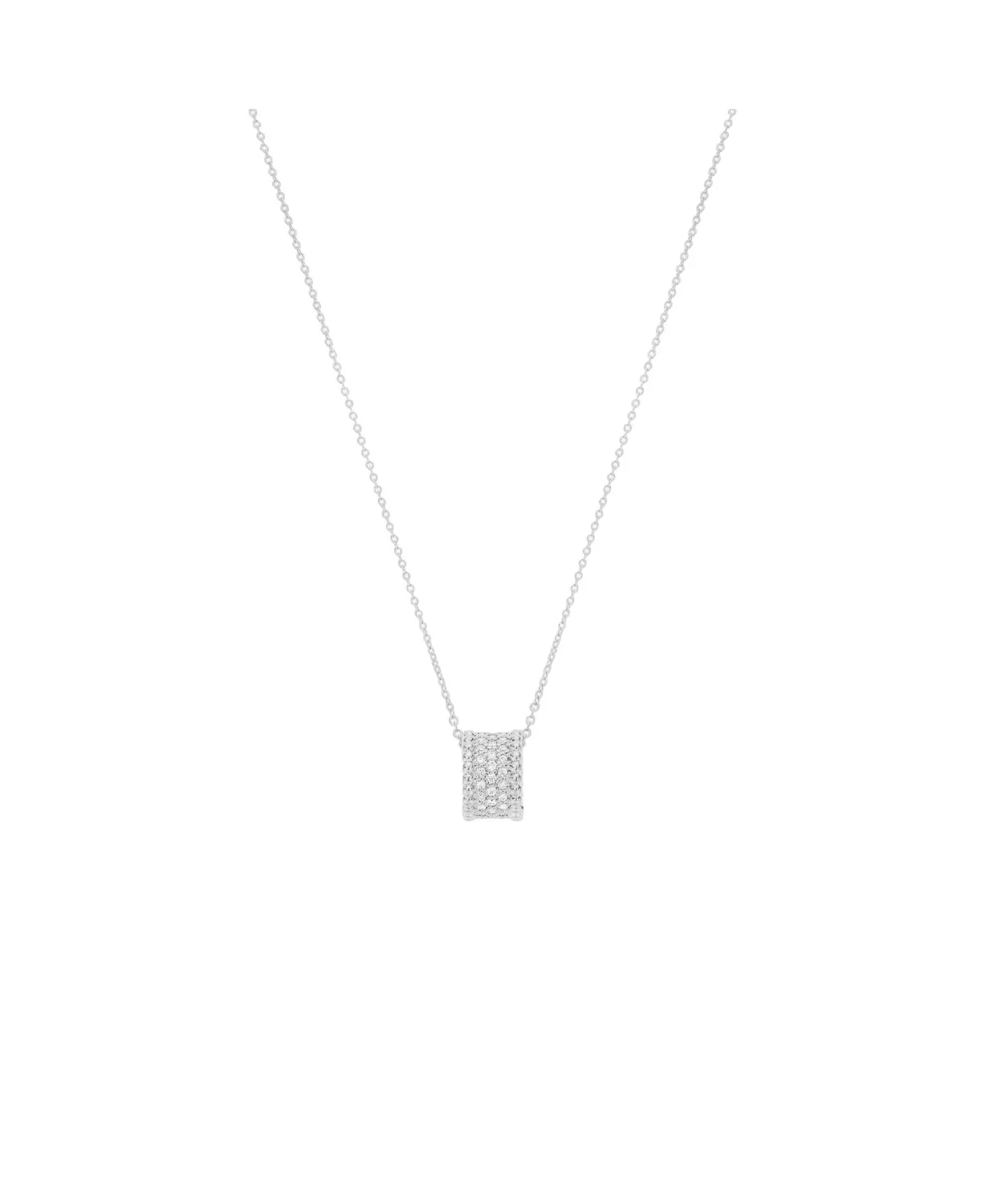Josh & Chloe Rosa Round Crystal Pendant Necklace 14k Gold Plated Classic Style by Chloé