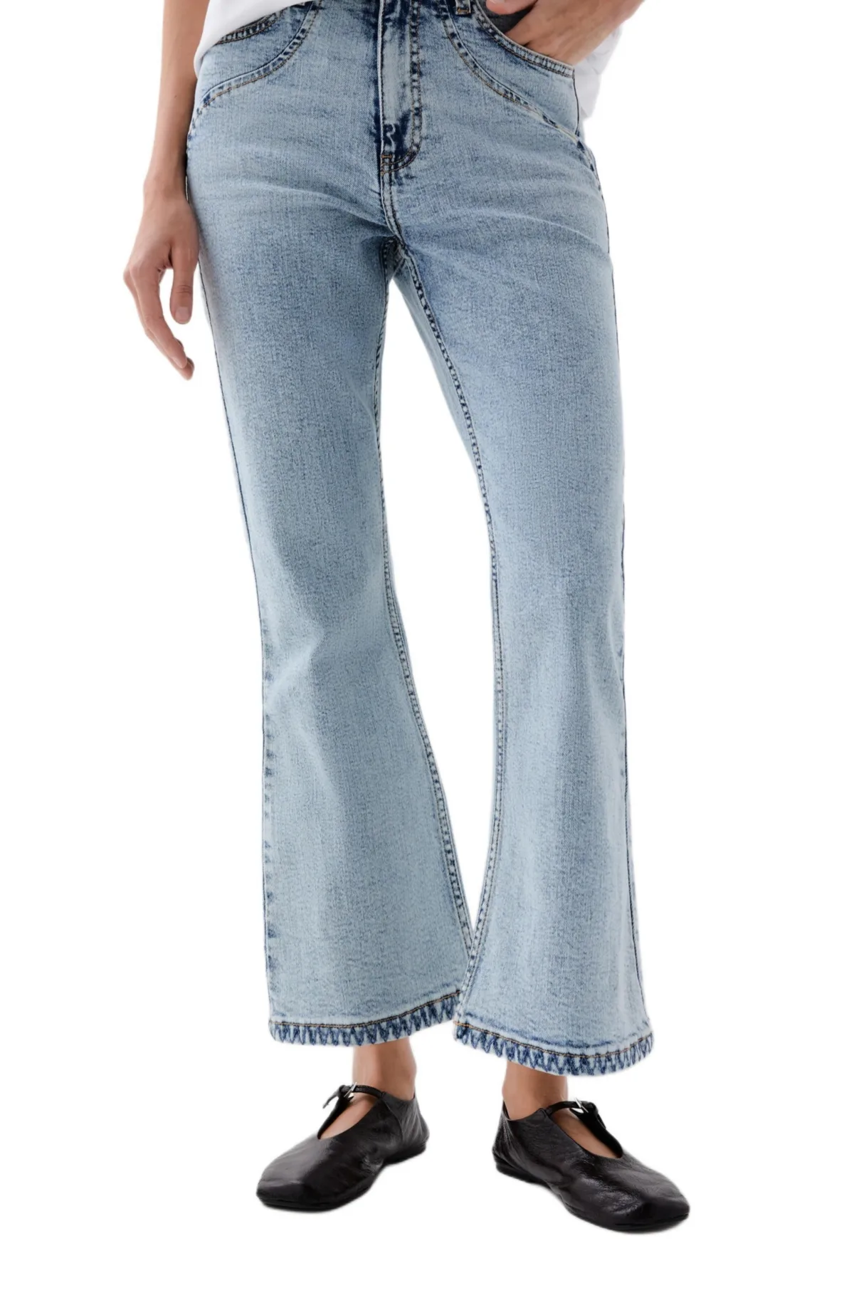 Ankle Stitching Denim Pant by Scalpers
