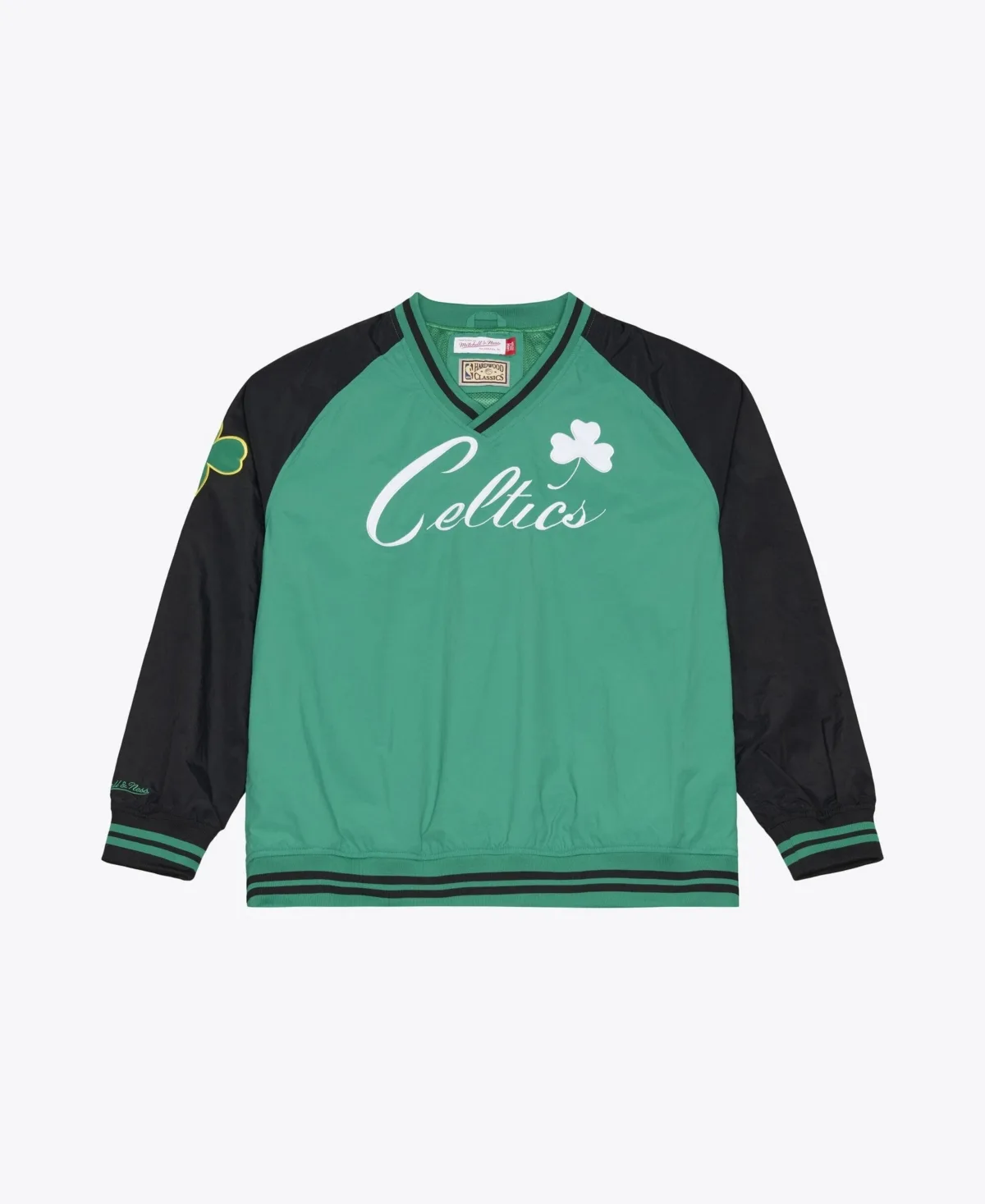 Boston Celtics Classic V-Neck Pullover Jacket by Mitchell & Ness