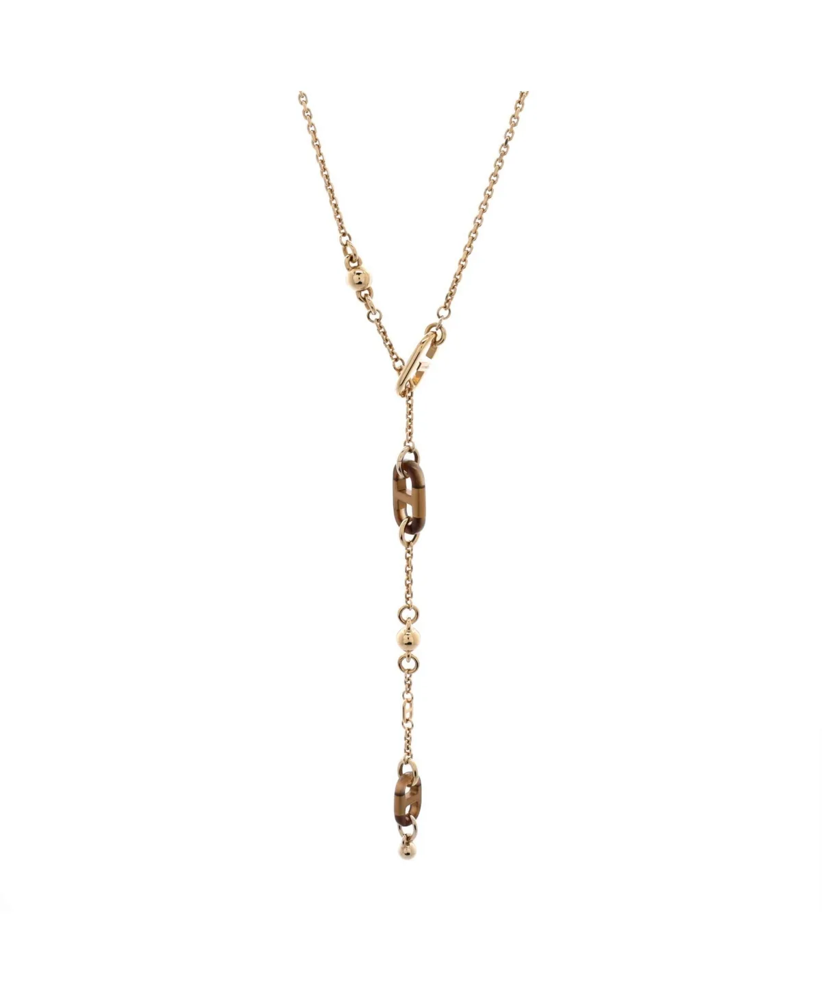 Pre-Owned Hermes Sur Mer Necklace - Buffalo Horn - Metal