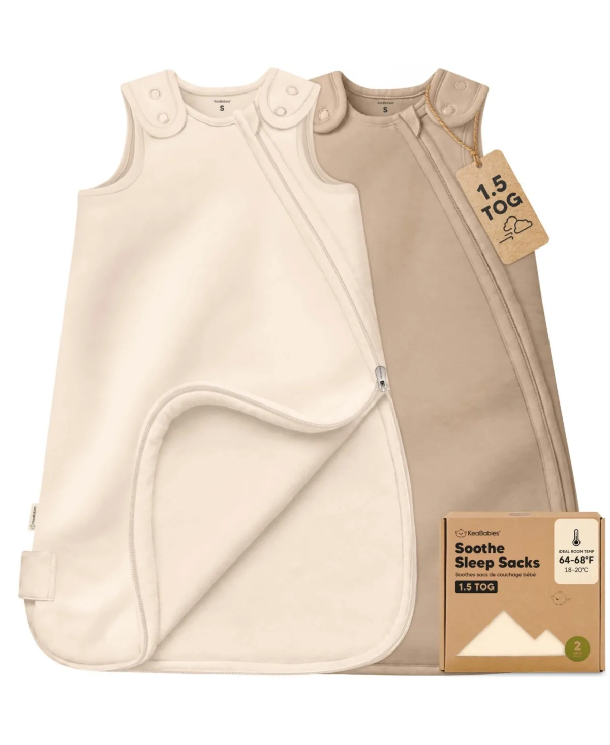 2pk Sleep Sacks for Babies by Keababies