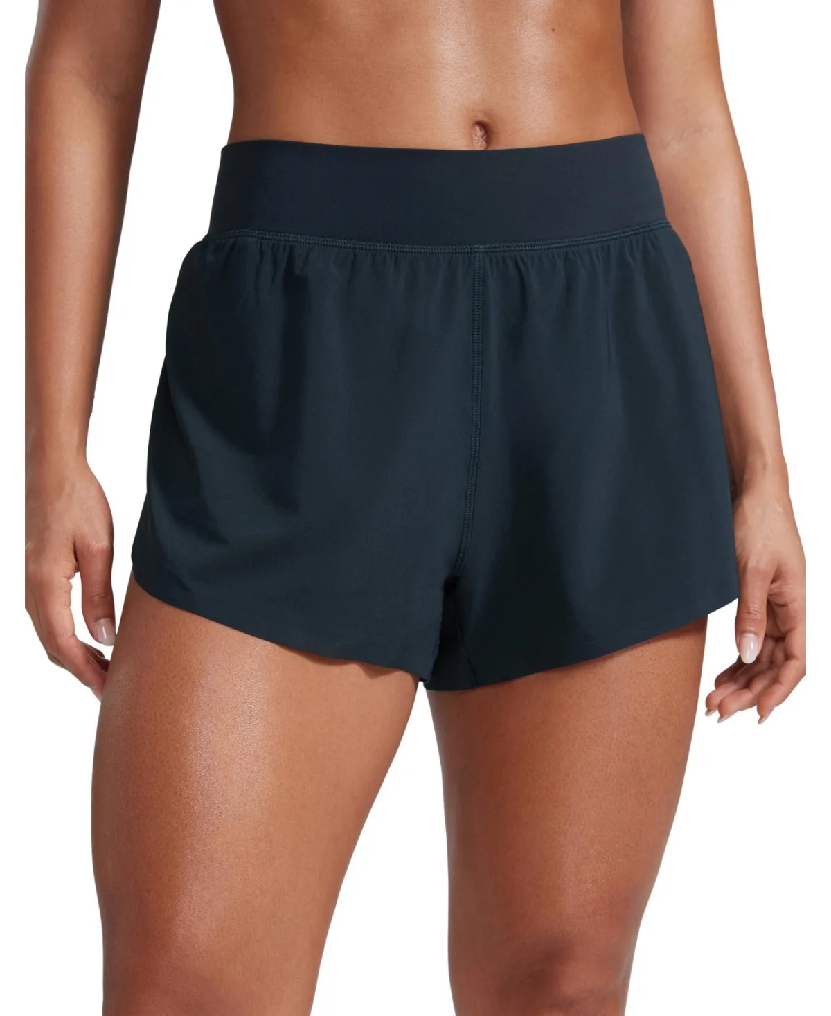 High Waisted Split Running Shorts 3 Inch Quick Dry Soft Fabric Built in Liner by Peneyon