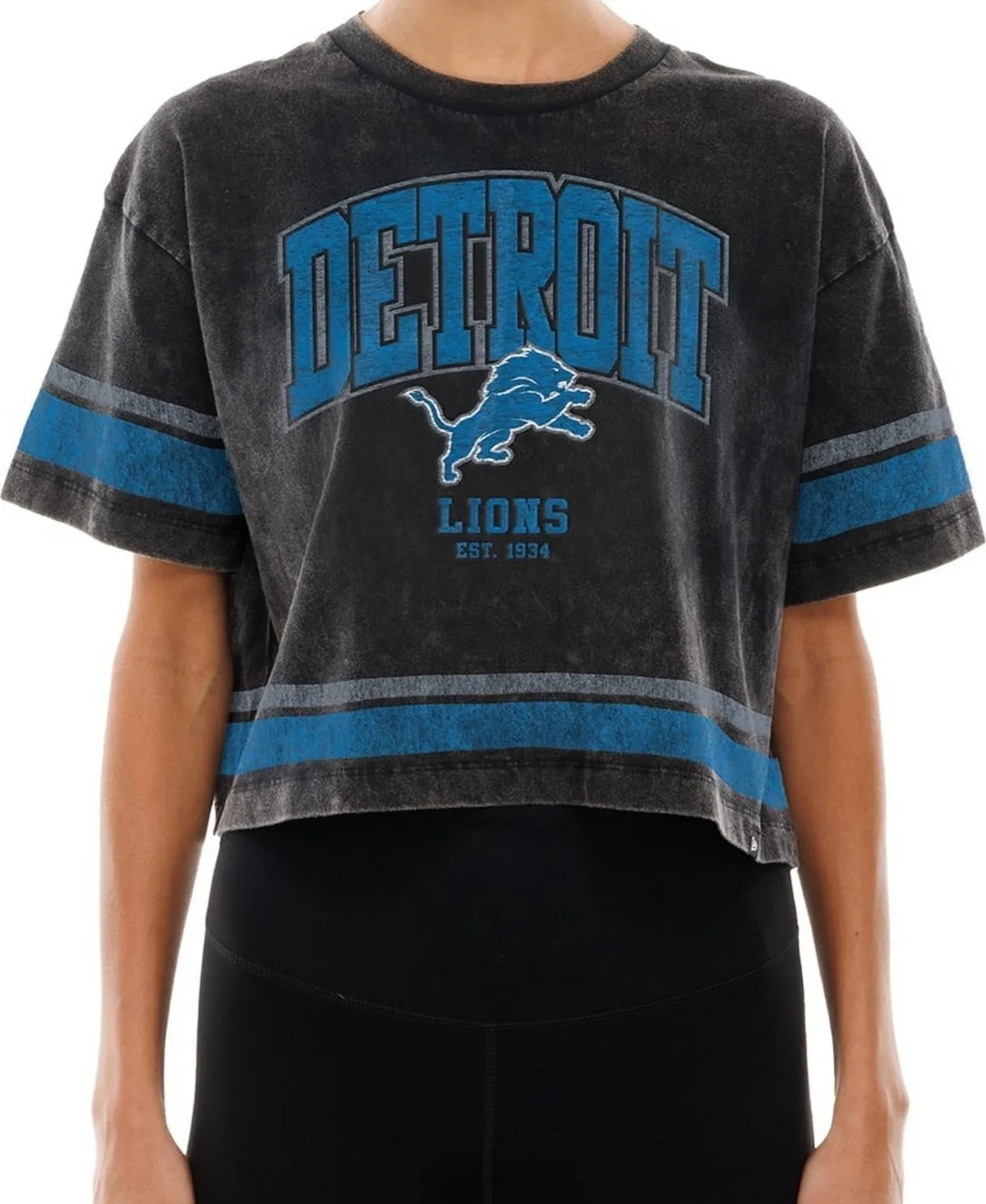 Detroit Lions Boxy Cropped T-Shirt by New Era