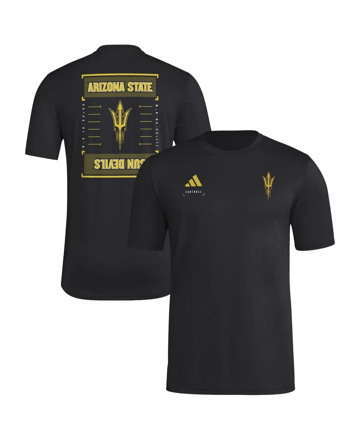 Arizona State Sun Devils Locker Football Icon Aeroready Screen Print T-Shirt by adidas