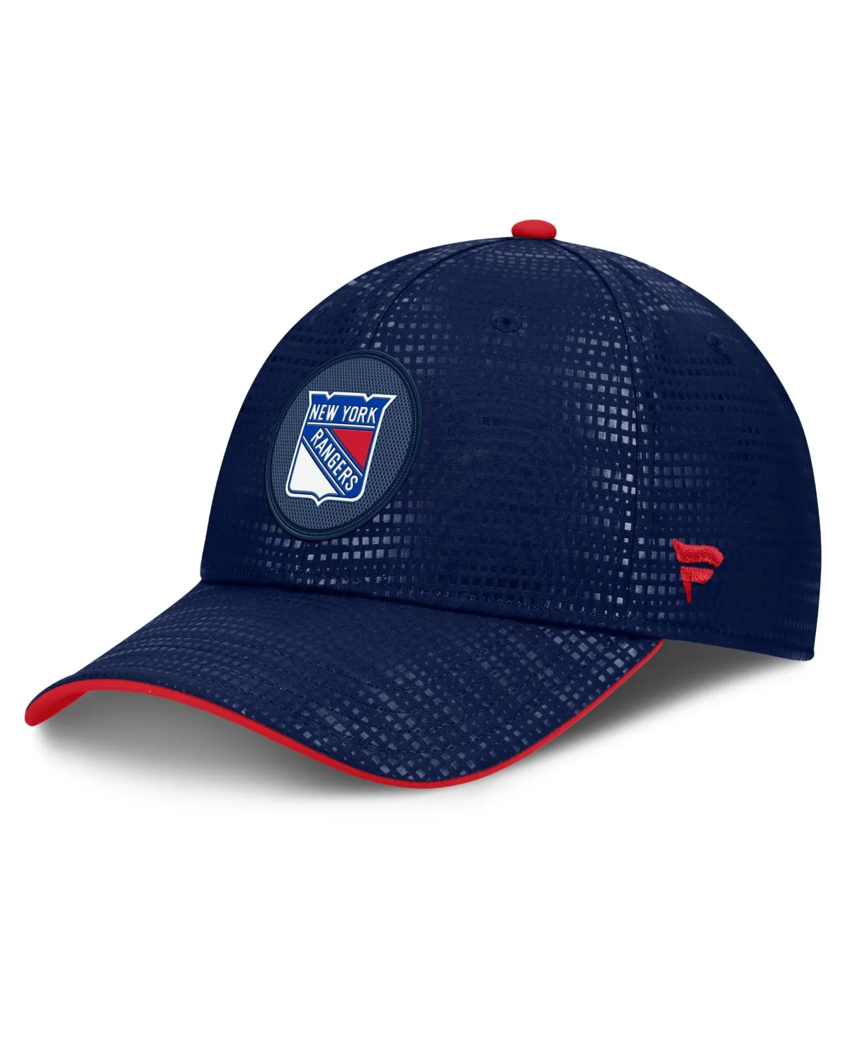 New York Rangers Rink Stretch-Fit Debossed Baseball Cap by Fanatics